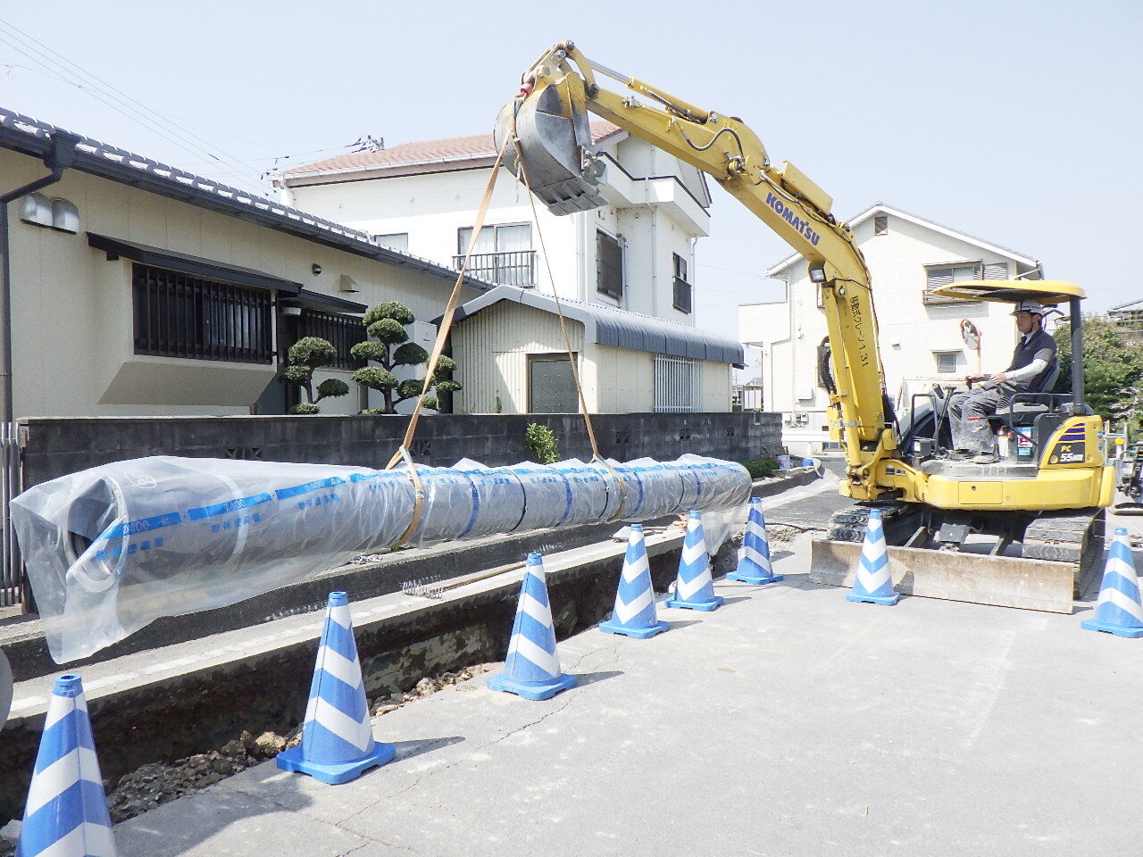 令和4年度美波町電線共同溝工事（2工区東）に伴う水道管移設工事